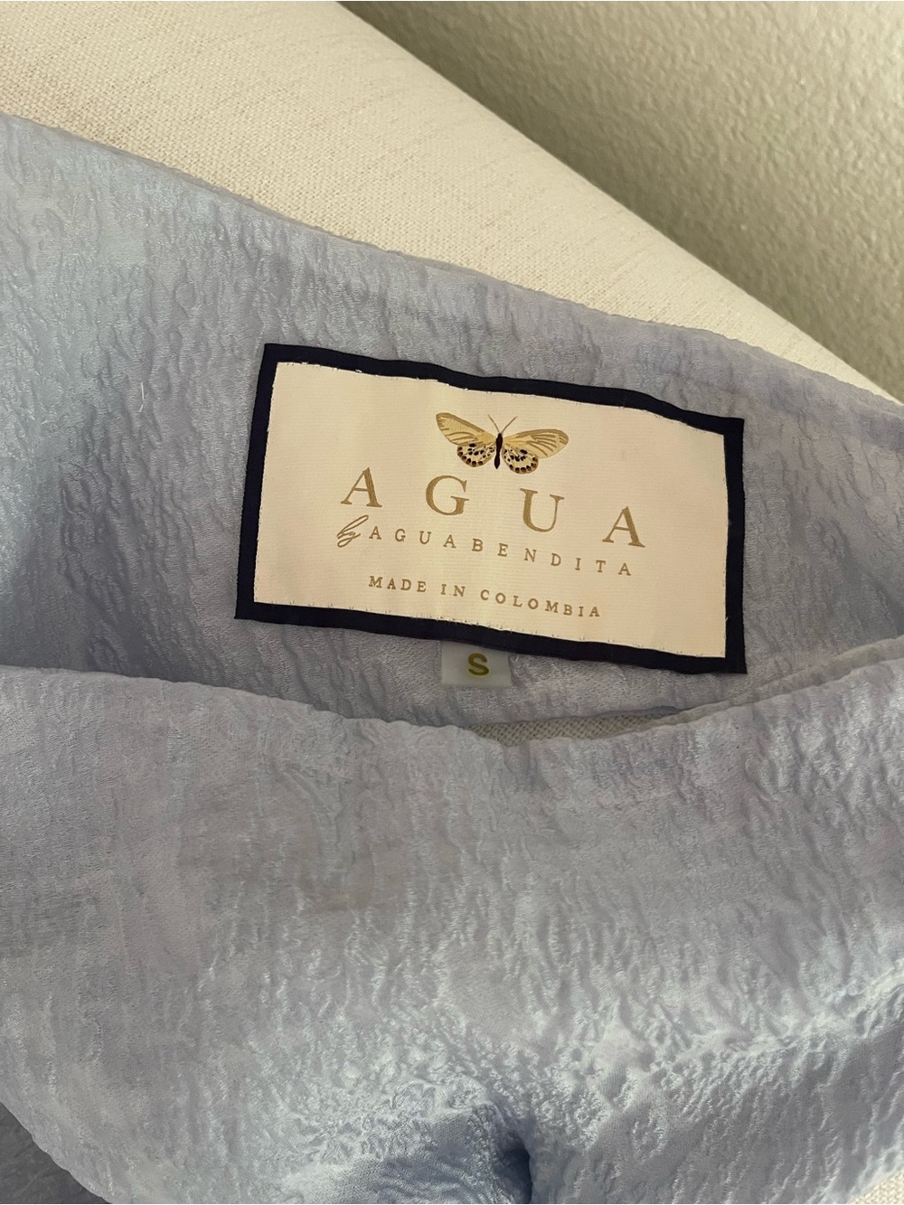 Agua by Agua Bendita Nogal Magdalena Dia One-Shoulder Maxi Dress - SHEER - Picture 3 of 9